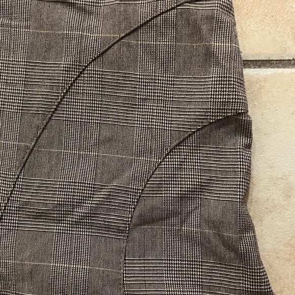 Valia high low brown and gold stretch flare skirt size L - Picture 3 of 8